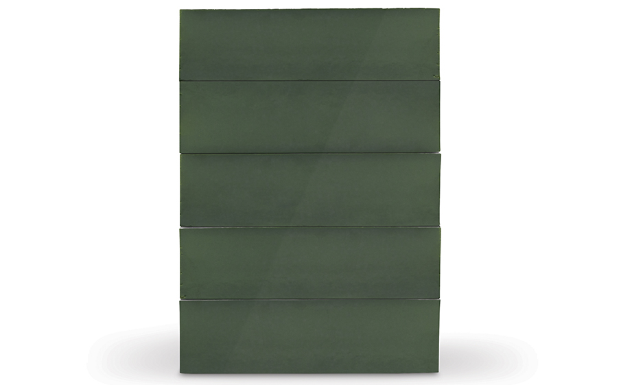 Глазурованный кирпич S.Anselmo Dark green, 215*102*65 мм