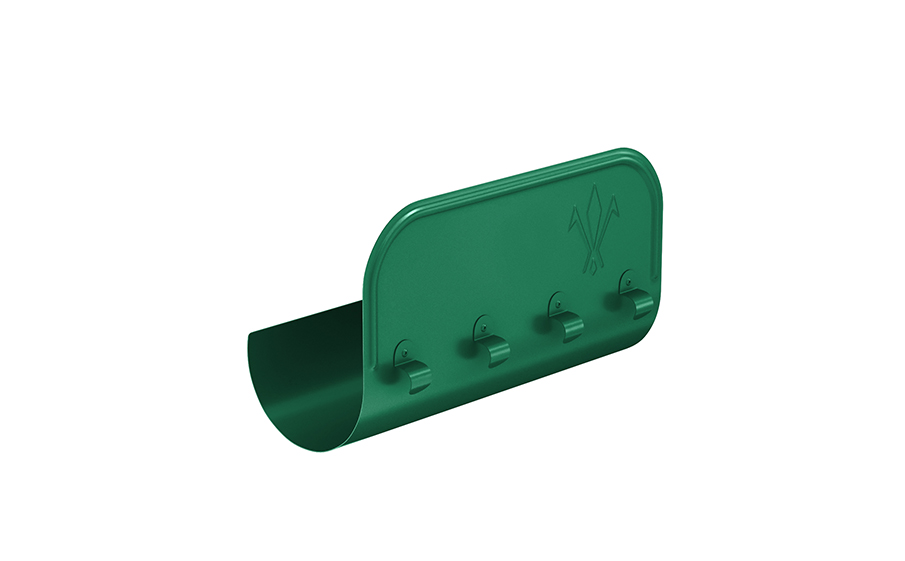 Ограничитель перелива прямой Aquasystem PURAL RAL 6005 для системы D 125/90, 0,4 м