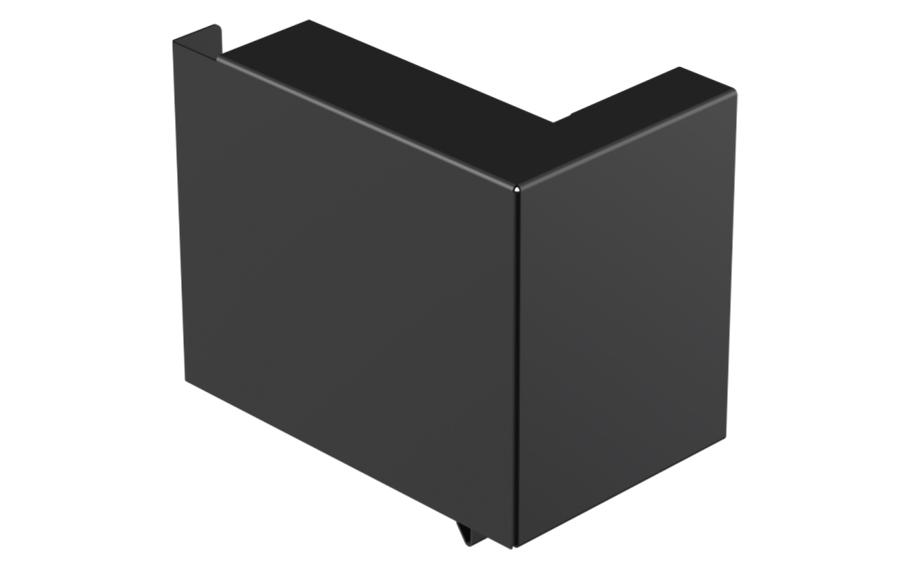 Заглушка левая Galeco для системы STAL 2 D 125/80*80 мм, RAL 7015