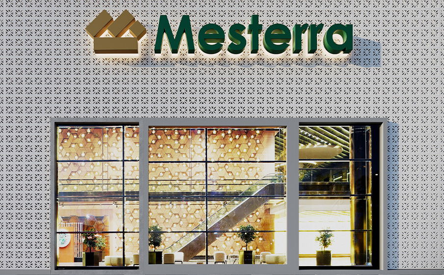 Декоративный бриз-блок Mesterra Кобого / Cobogo 0201, под покраску, 250*250*70 мм