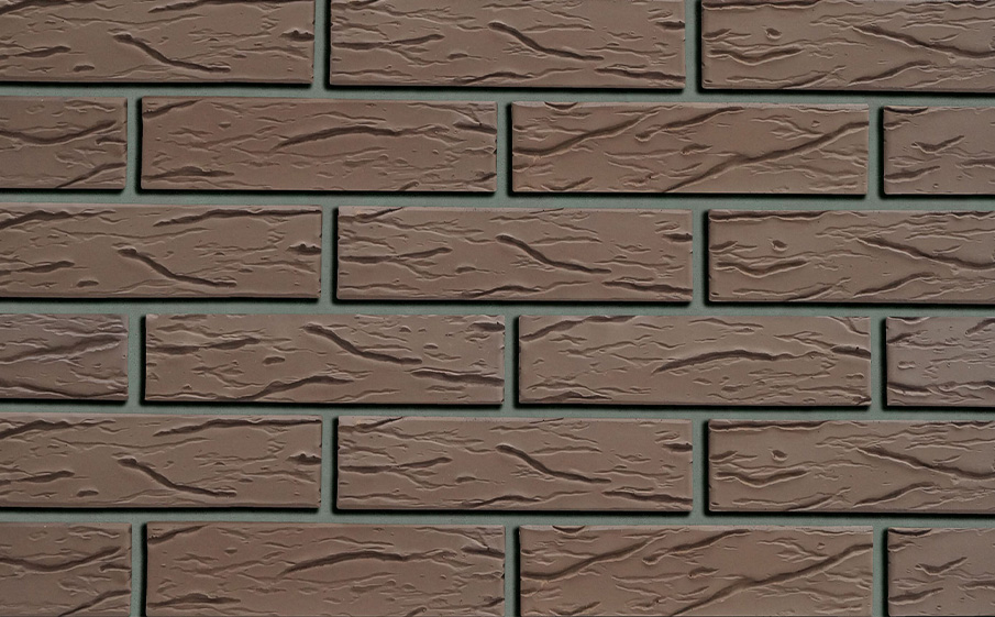 Кирпич облицовочный Кротовский КЗ Классика Шоколад рустик 250*120*65 мм
