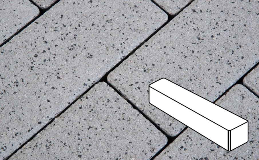 Плитка тротуарная Готика Granite FERRO, Ригель Б.3.П.8, Белла Уайт 360*80*80 мм