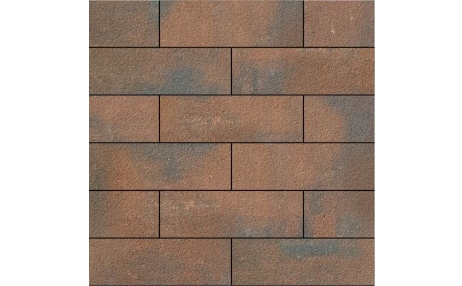 Плитка тротуарная SteinRus, Гранада Б.7.П.8 Native, ColorMix Штайнрус, 600*200*80 мм