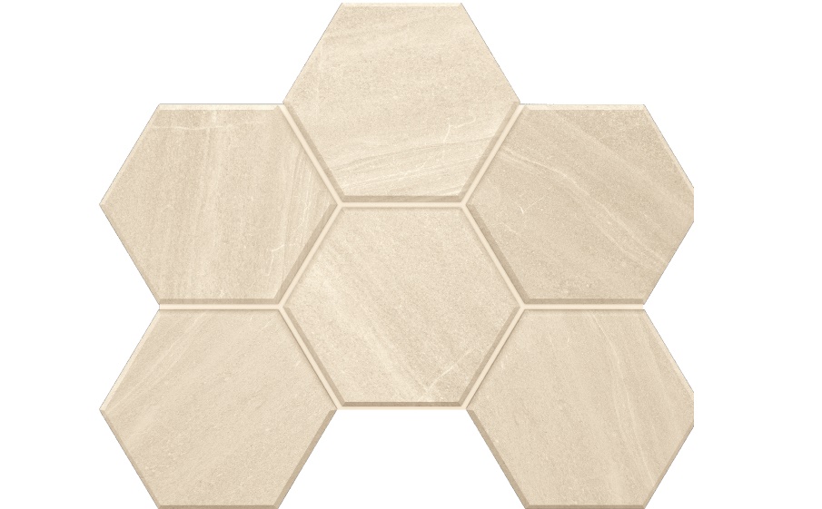 Мозаика Гексагон/Hexagon Estima Габбро/Gabbro GB01, неполированный