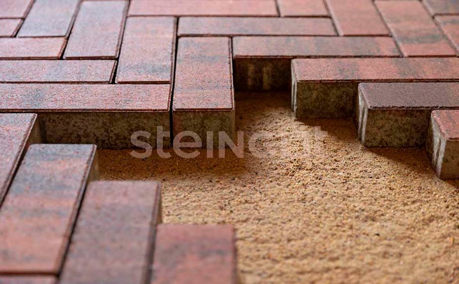 Плитка тротуарная Steingot Колормикс, Паркет, Клинкер (Klinker), 240*80*60 мм