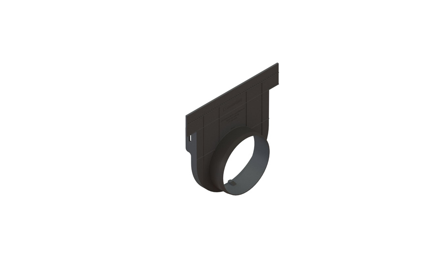 Заглушка с выпуском Standartpark Basic DN150, 206*55*190 мм