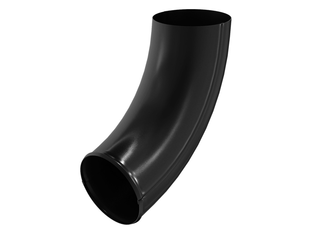 Отвод трубы Aquasystem PE dRain RAL 9005 для системы D 125/90 мм