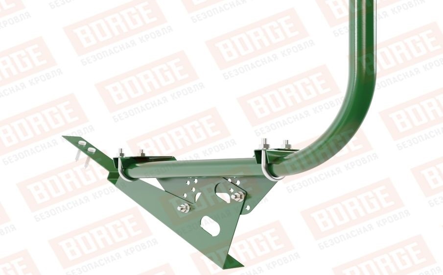Кровельное ограждение Borge для кровли из композитной черепицы оцинкованное RAL 6002, 300*120 см