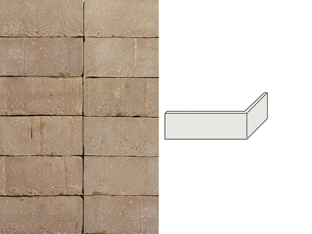 Облицовочный кирпич керамический S.Anselmo угловой CVT, Standard, 215/102*50*65 мм