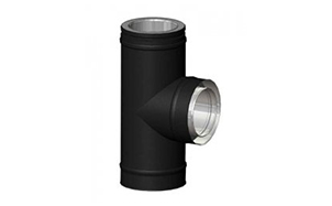 Тройник Schiedel PERMETER 50 90 град. черный, D 350/450 мм