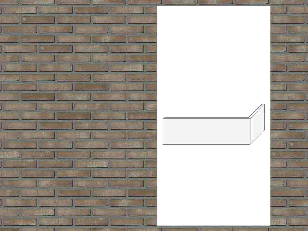 Гибкий кирпич StoCleyer Brick, угловой элемент 4/4 corner, 11158 коричневый, NF