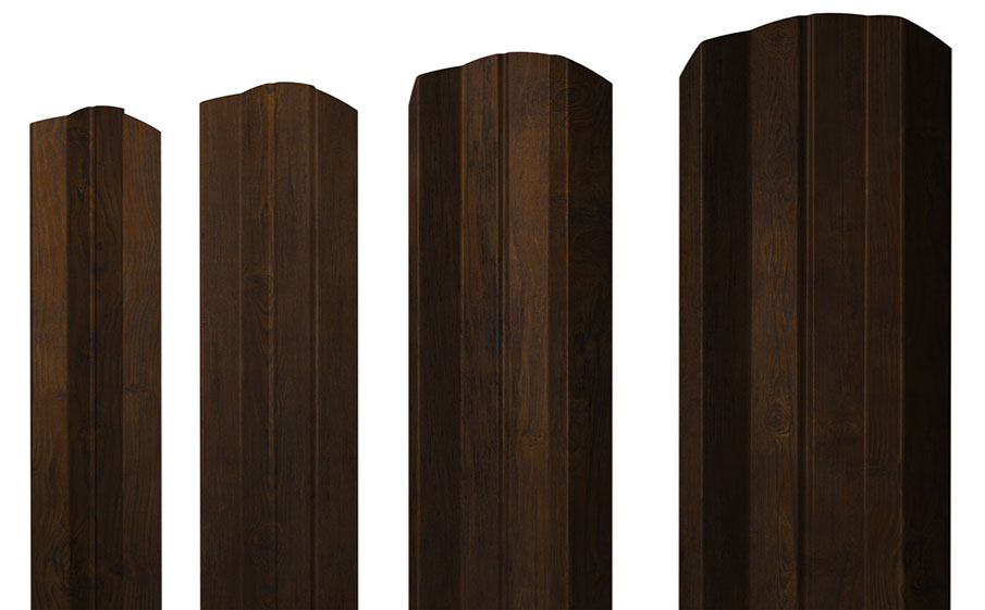 Штакетник М-образный А фигурный Print Elite Chestnut Wood