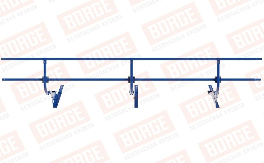 Кровельное ограждение Borge для кровли из композитной черепицы оцинкованное RAL 5005, 300*60 см