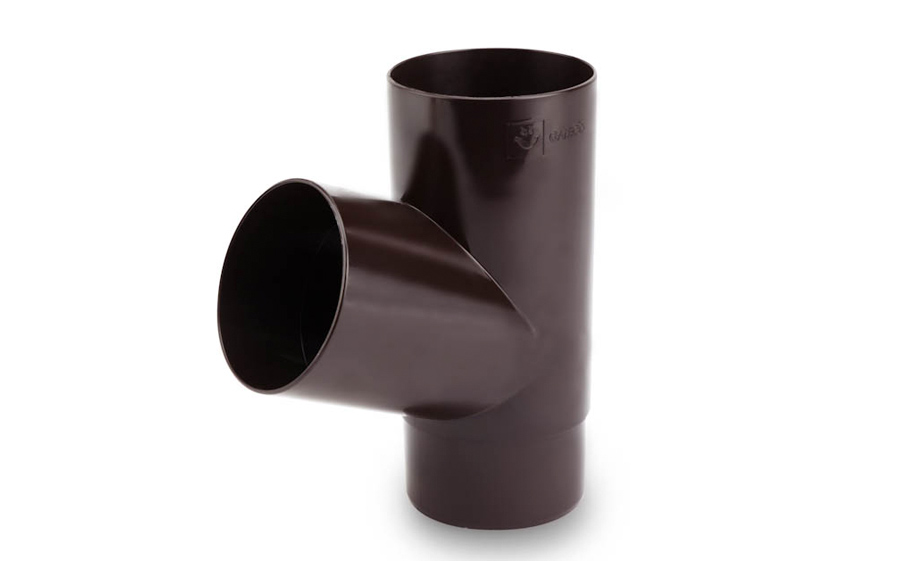 Тройник Galeco 67 градусов для системы PVC D 110/80 мм, RAL 8019