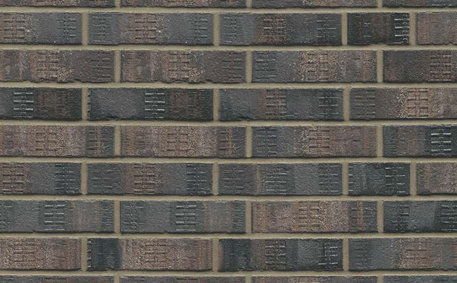 Кирпич клинкерный Muhr 15F Schwarz-bunt Edelglanz bes. Fuss., 240*115*71 мм