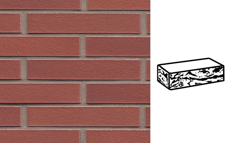 Кирпич клинкерный Muhr 03 Naturrot готик, 290*90*52 мм
