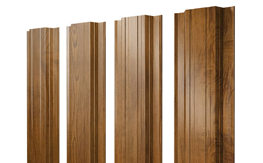 Штакетник Прямоугольный Print Premium Golden Wood