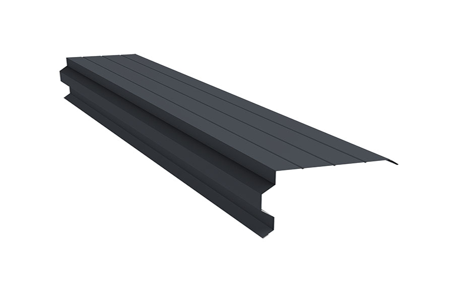Планка торцевая фигурная 90*110 мм Grand Line Satin Matt RAL 7024, 2 м