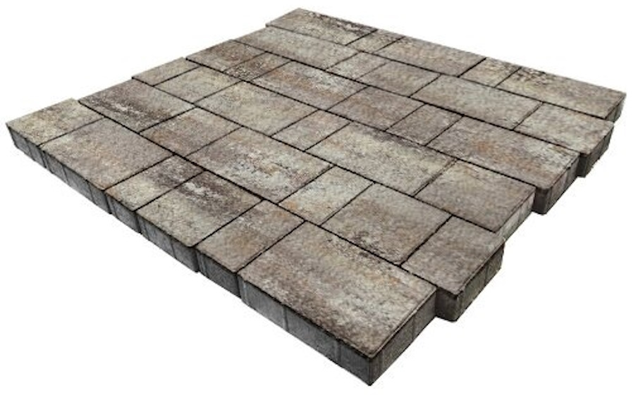 Плитка тротуарная SteinRus Новый город Б.7.Фсм.6, Old-age, ColorMix Берилл, толщина 60 мм