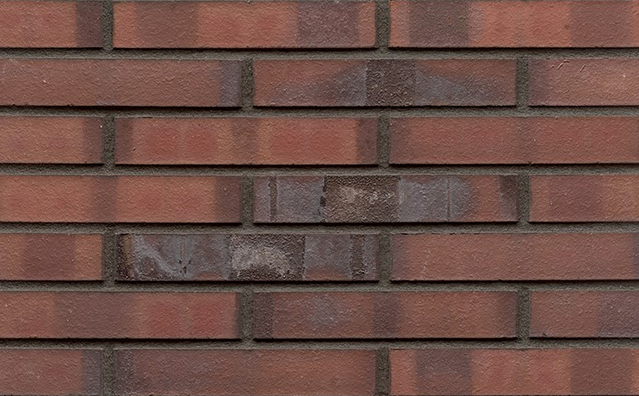 Кирпич клинкерный Muhr 03 KS Naturrot Kohle Spezial гладкий, 290*90*52 мм