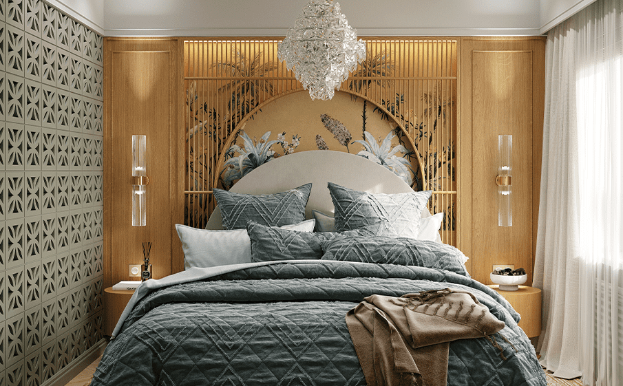 Декоративный бриз-блок Mesterra Кобого / Cobogo 0201, под покраску, 250*250*70 мм