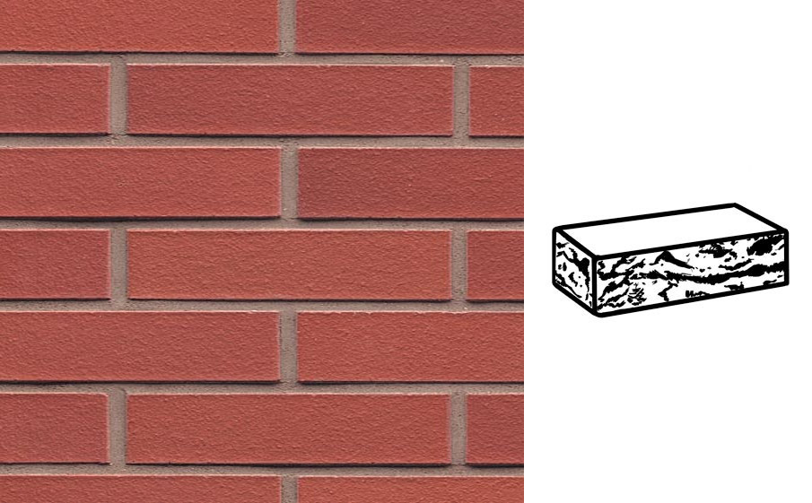 Кирпич клинкерный Muhr 03 Naturrot готик, 240*115*52 мм