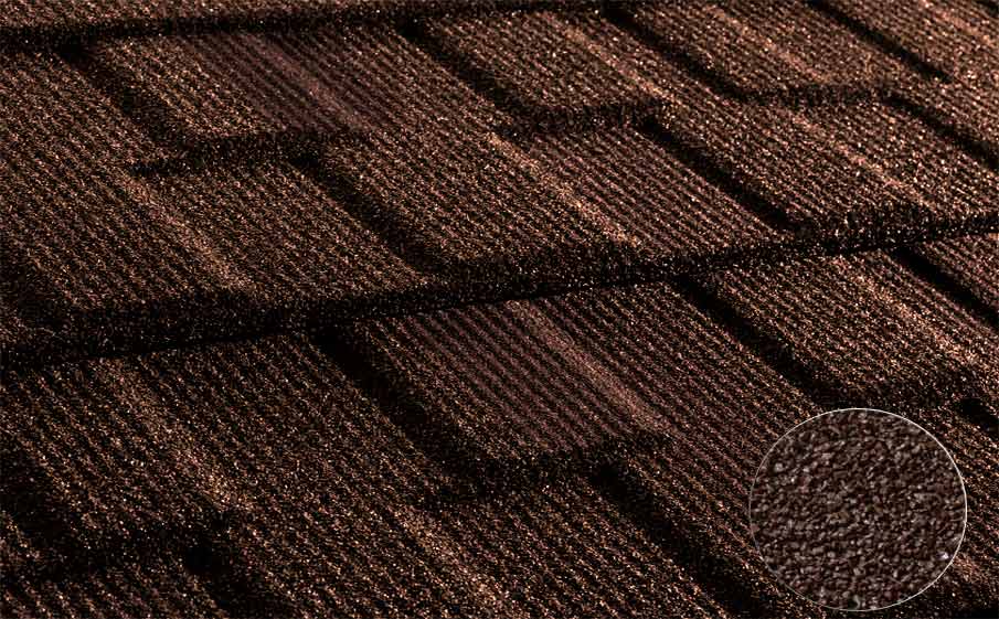 Композитная черепица рядовая Metrotile Viksen Brown