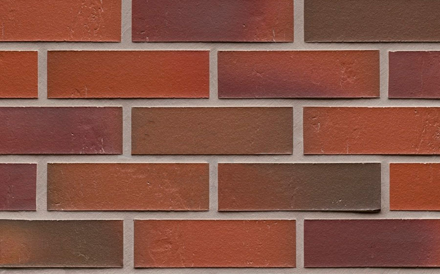 Клинкерная плитка под кирпич Feldhaus Klinker NF 14 R714 accudo carmesi bluastro 240*71*14 мм