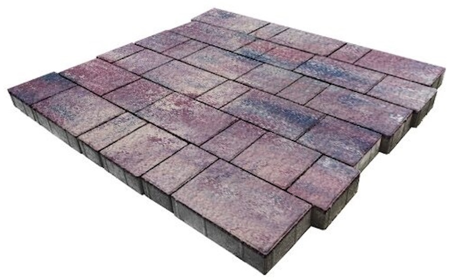 Плитка тротуарная SteinRus Новый город Б.7.Фсм.6, Old-age, ColorMix Каратау, толщина 60 мм