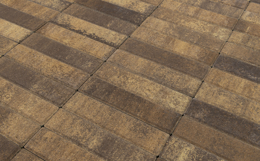 Плитка тротуарная BRAER Паркет Color Mix Каштан, 200*50*60 мм