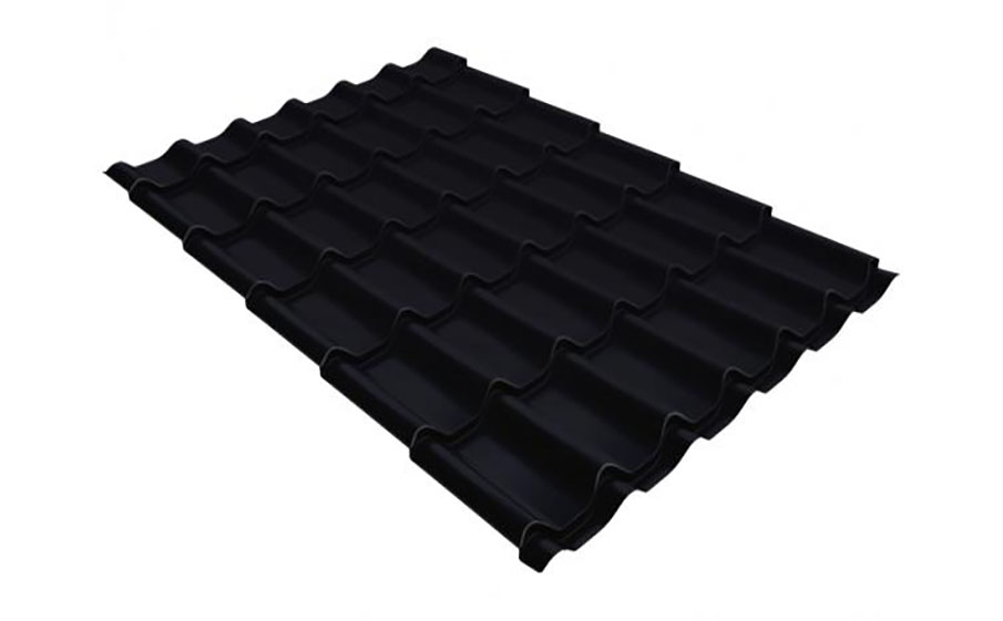 Металлочерепица Grand Line Classic Rooftop Бархат RAL 9005
