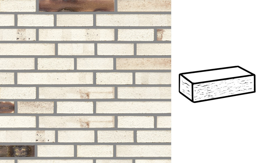 Кирпич клинкерный Muhr 37_06 KS Serie mondan Kohle Spezial рустик, 290*90*40 мм