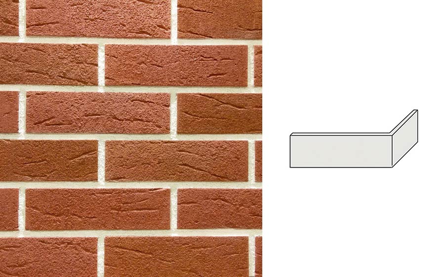 Угловой декоративный кирпич Redstone Leeds breck LS-60/U 227*100*68 мм