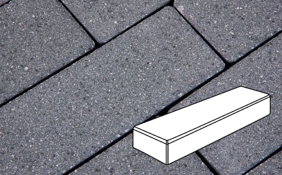 Плитка тротуарная Готика Granite FERRO, Паркет В.3.П.8, Исетский 300*100*80 мм