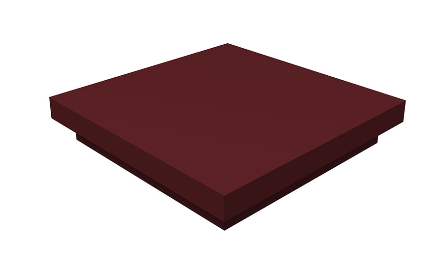 Колпак на столб Grand Line плоский 560*440 мм 0,45 Drap ST с пленкой RAL 3005