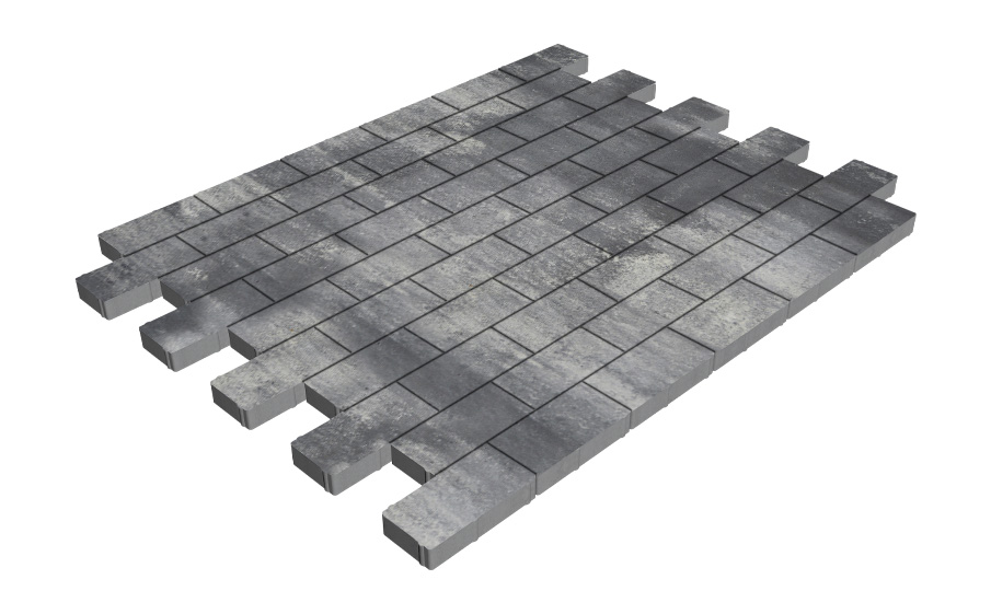 Плитка тротуарная SteinRus Прямоугольник А.6.П.4, гладкая, Актау, 200*100*40 мм