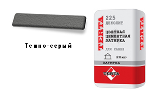 Затирка для швов TERTA Деколит-225 темно-серая, 25 кг