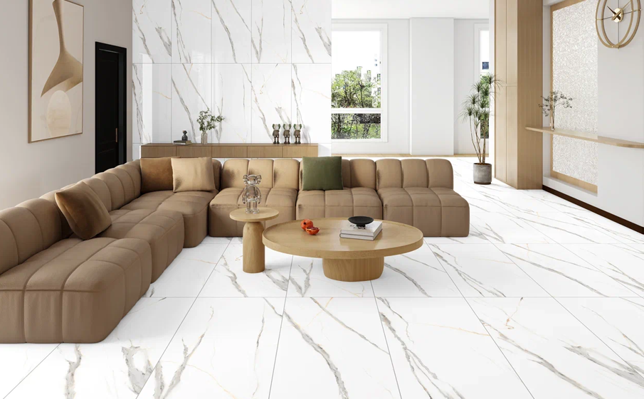 Керамогранит Eternal glossy Statuario Rock, 600*600*9 мм