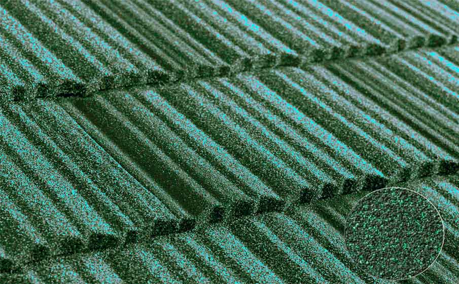 Композитная черепица рядовая Metrotile Shake Green