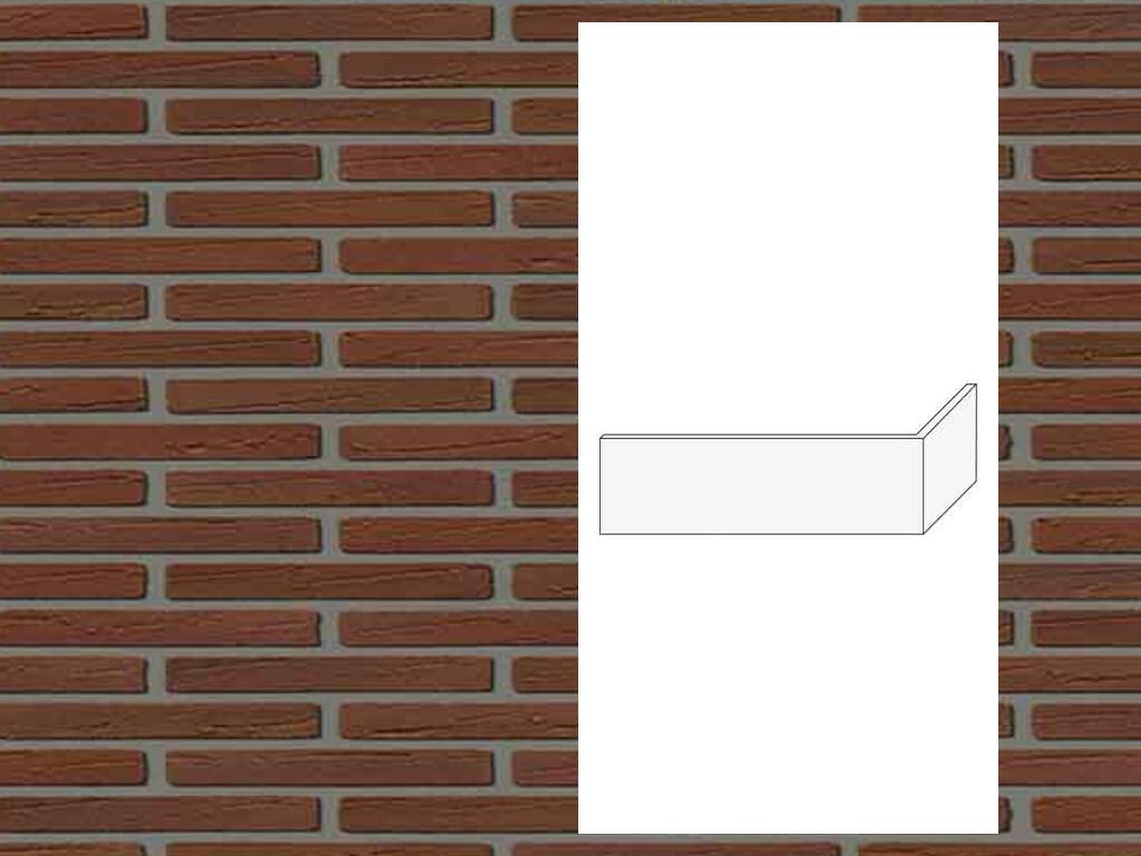 Гибкий кирпич StoCleyer B, угловой элемент 4/4 corner, 71835 коричневый, 400/100*40*4-8 мм 