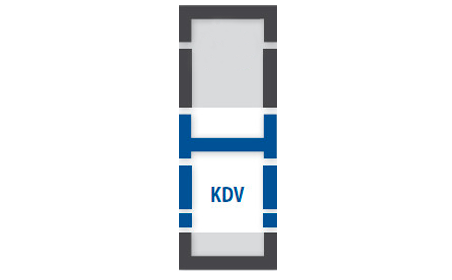 Часть вертикального комбинированного оклада FAKRO KDV универсальная, 940*1400 мм