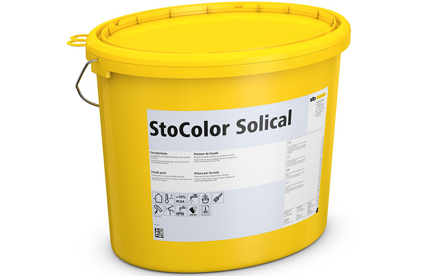 Фасадная зольсиликатная краска StoColor Solical getont, колеруемая С1, 15 л