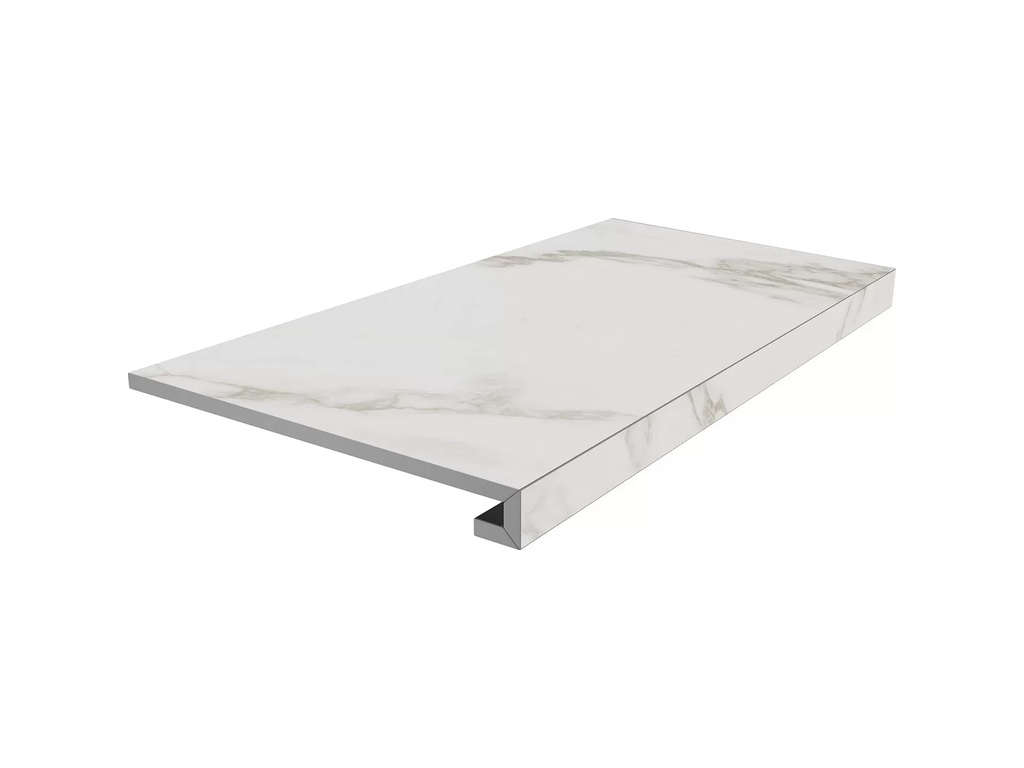 Ступень клееная KERAMA MARAZZI Монте Тиберио серый светлый обрезная, 800*330*9 мм