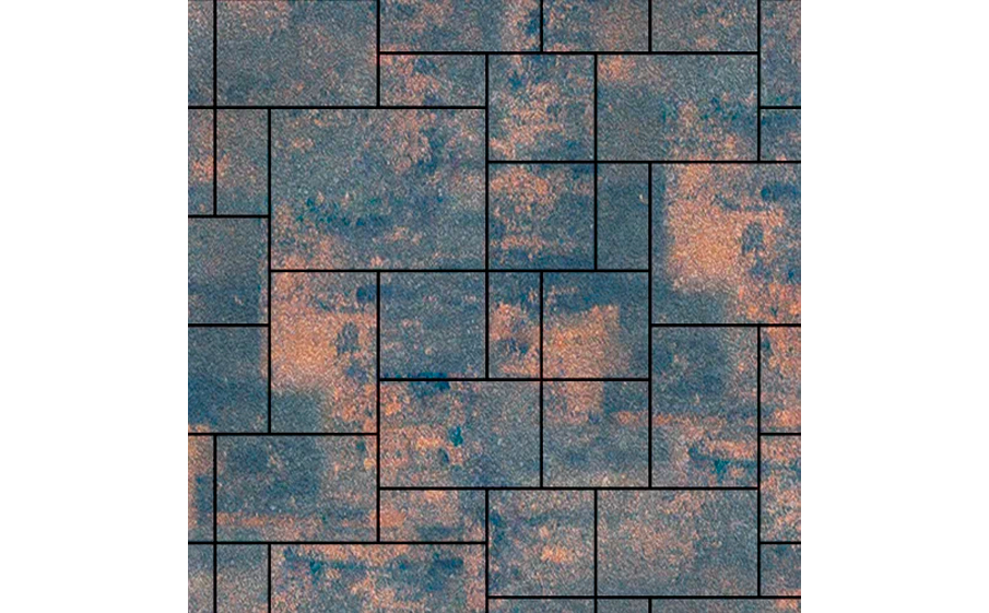 Плитка тротуарная SteinRus Инсбрук Альпен А.7.Псм.4, Native, ColorMix Айвори, толщина 40 мм