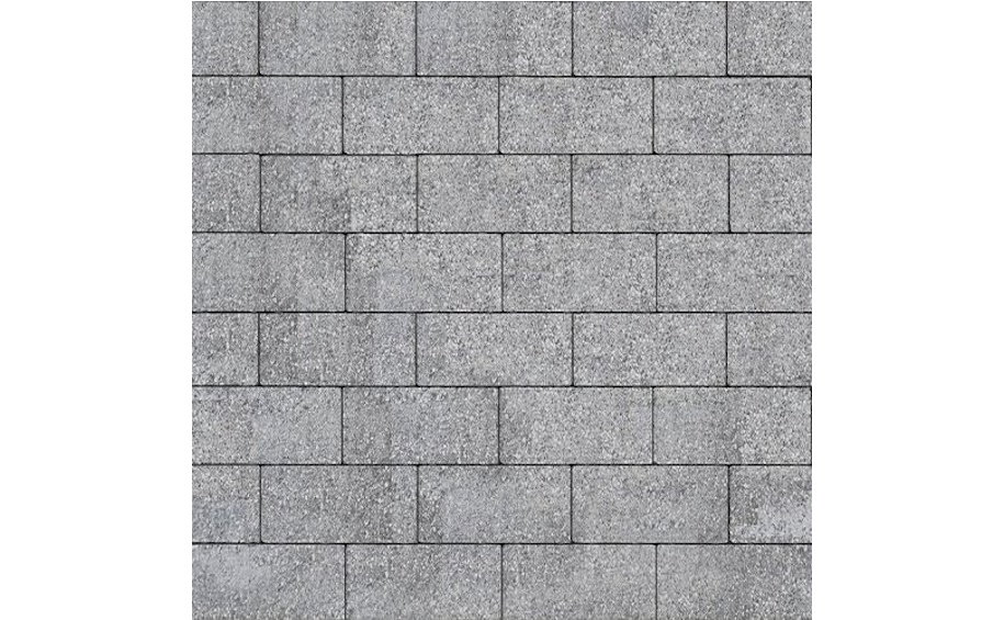 Плитка тротуарная SteinRus Прямоугольник А.6.П.4, Old-age, серый, 200*100*40 мм