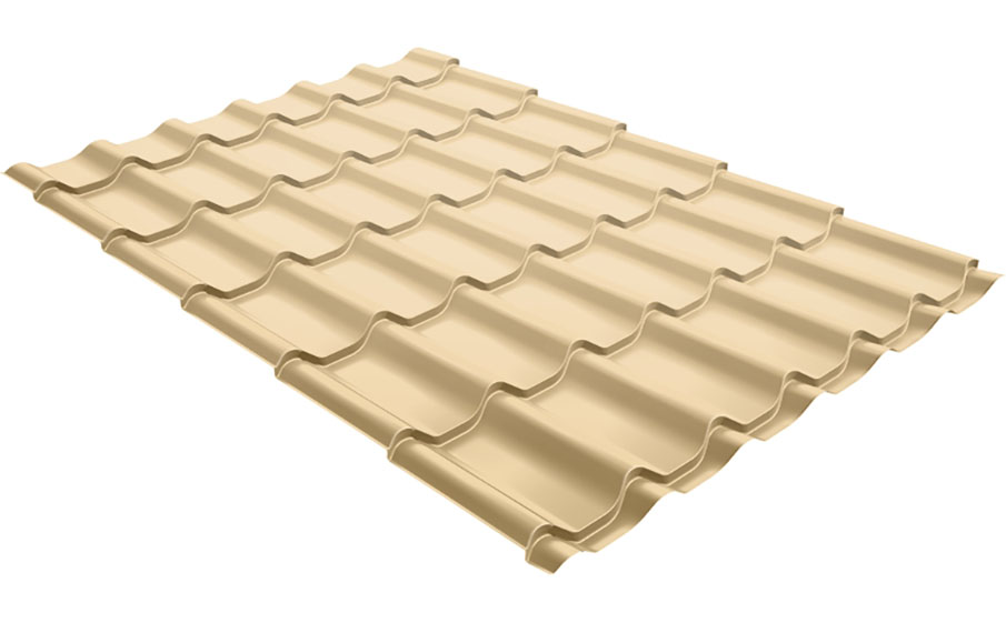 Профиль волновой Grand Line Classic PE RAL 1014 слоновая кость