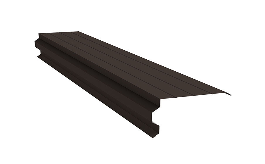 Планка торцевая фигурная 90*110 мм Grand Line Rooftop Бархат RR 32, 2 м