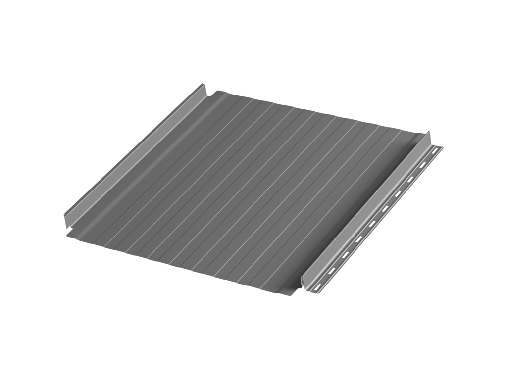 Фальцевая панель c подгибом Aquasystem AQUACLICK Силуэт-8 Zn275 Rooftop Кашемир, RAL 7024