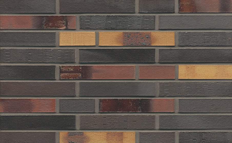 Кирпич клинкерный Muhr 40 Kobalt Spezial geflammt гладкий, 290*90*52 мм