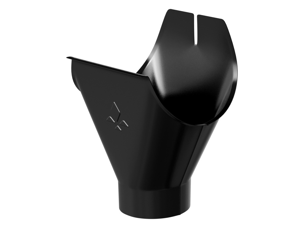 Воронка желоба Aquasystem PE dRain RAL 9005 для системы D 125/90 мм